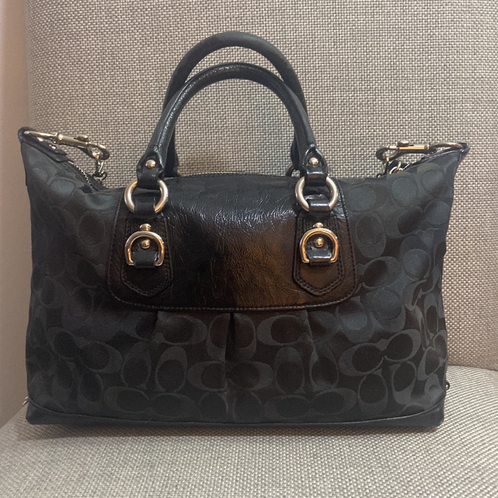 Coach Black Satchel Bag - Picture 2 of 11